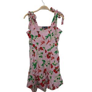 Zara cherry print mini dress